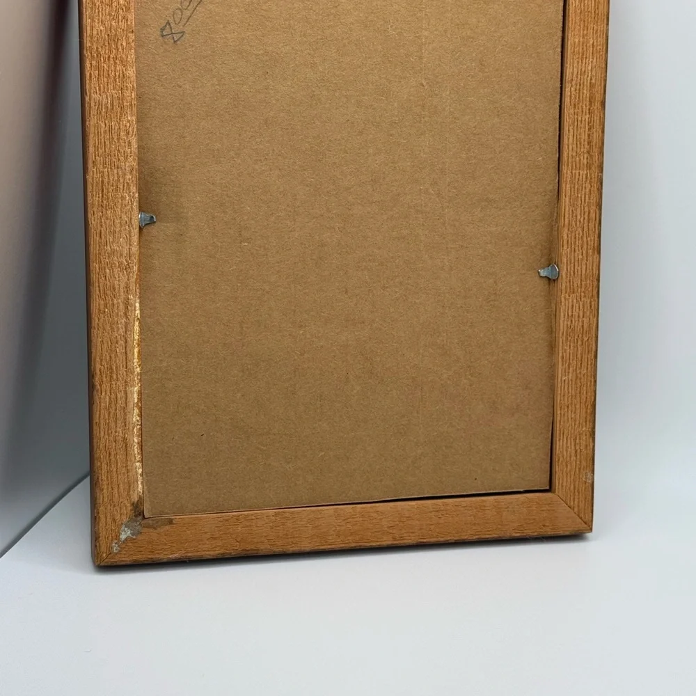 Disney. Mickey Mouse. Wooden Framed Etched Wall Mirror